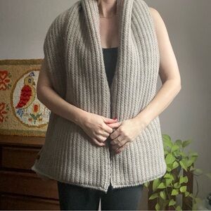 Brand New Echo New York Cozy Beige Knit Scarf